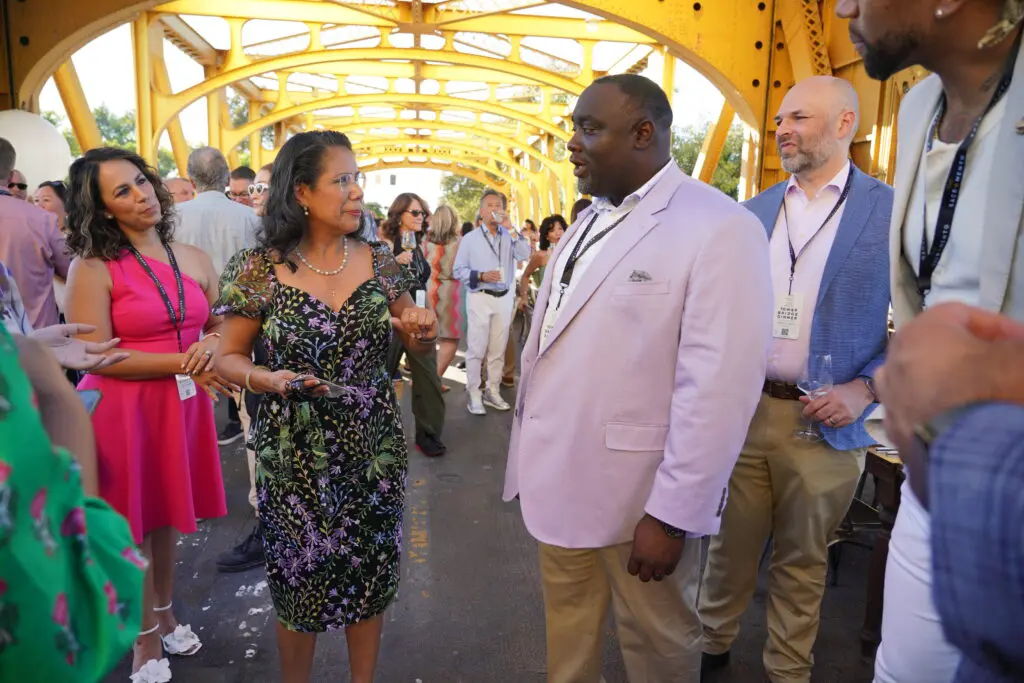 Comcast Senior Leadership with West Sacramento Mayor Martha Guerrero at the Tower Bridge Dinner on Sunday, Sept. 8, 2024 in Sacramento, Calif.