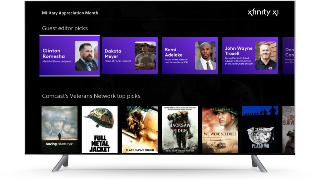 Military Appreciation Month on Xfinity