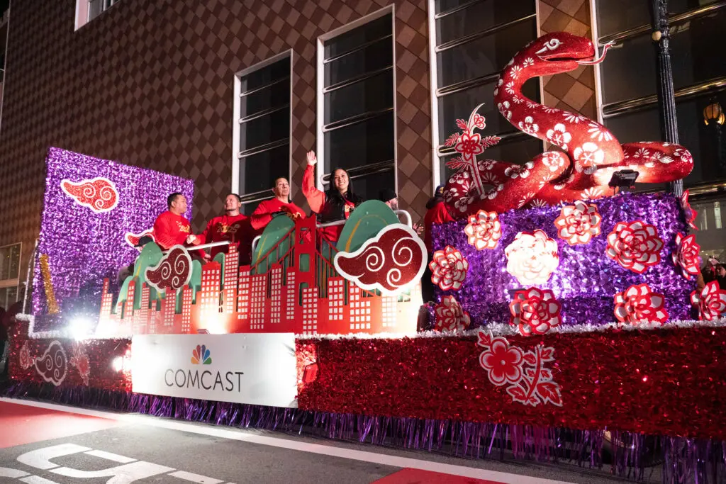 Comcast at Chinese New Year Parade in San Francisco