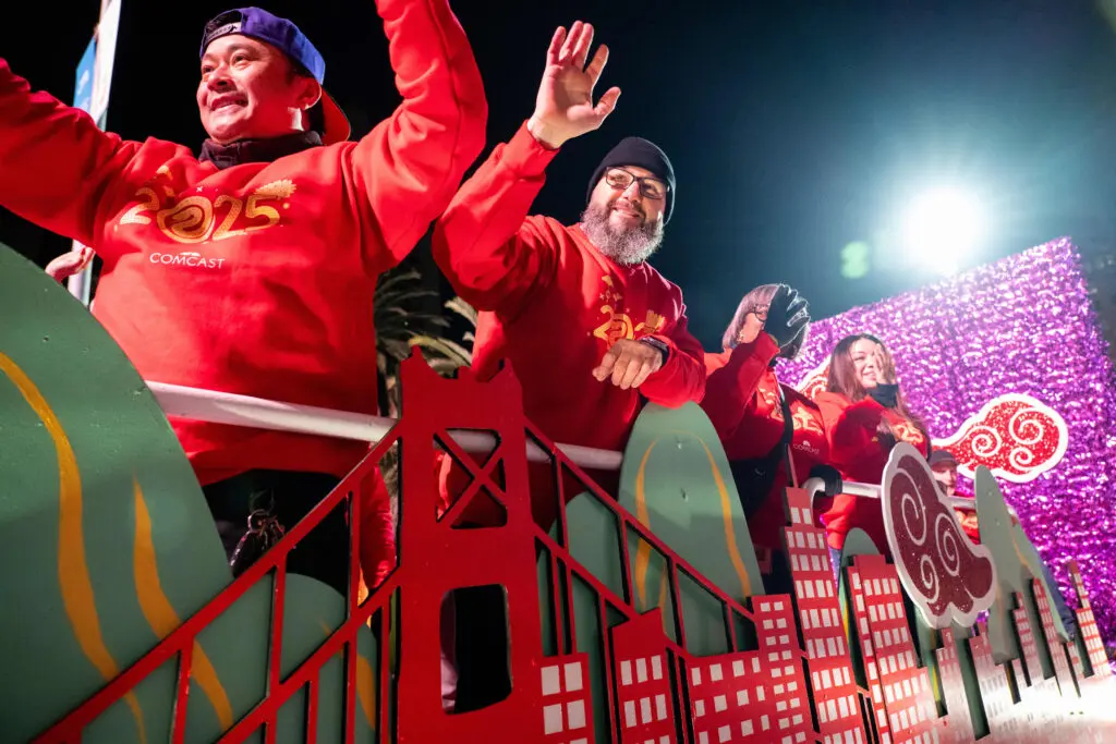 Comcast at Chinese New Year Parade in San Francisco