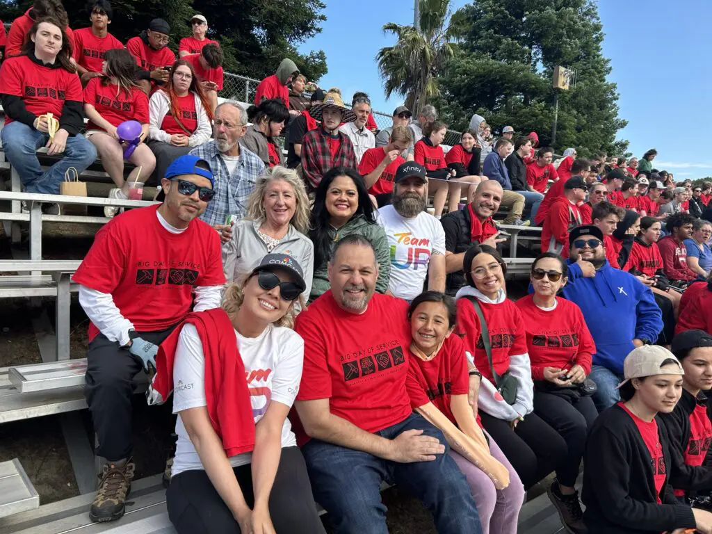 Comcast employees volunteer at the Veterans Community Center in Citrus Heights, Calif. for Big Day of Service