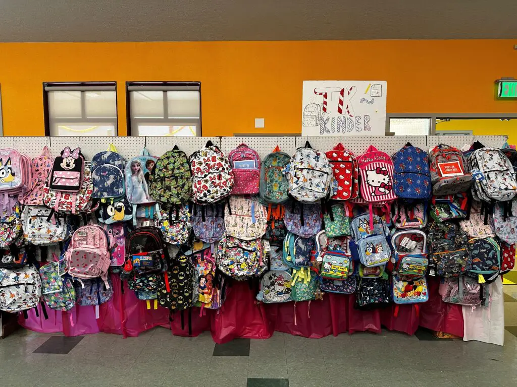 Sacred Heart's Pack-A-Back event