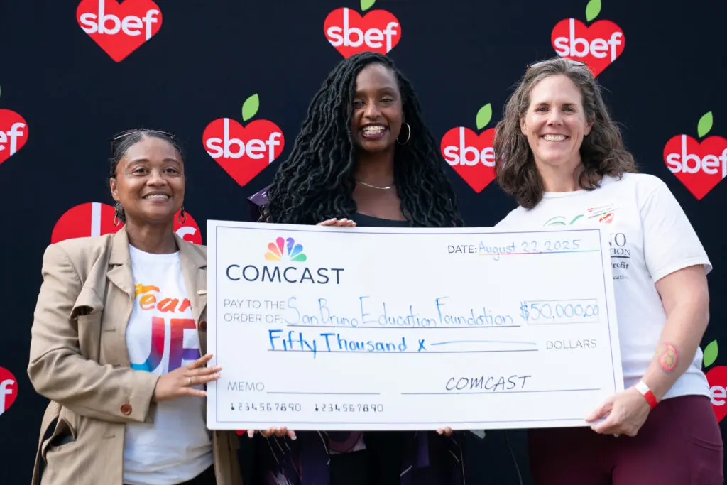 Comcast Donates $50,000 to San Bruno Education Foundation (SBEF)