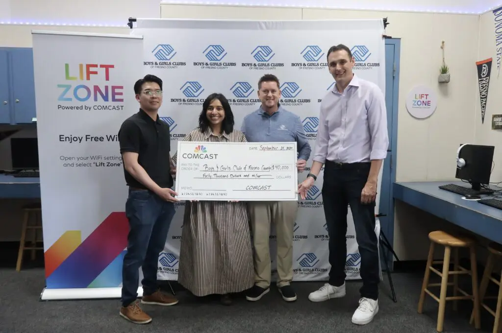 Comcast Donates $40,000 to Boys & Girls Clubs of Fresno County
