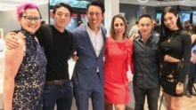 group of people smiling together