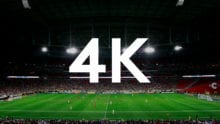 4K image with a soccer field as the backdrop photo