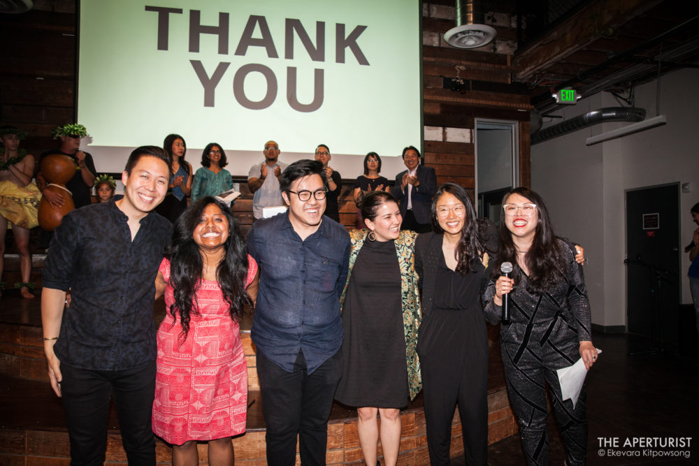 Asian American Journalists Association hosts HELLA ASIAN, a inaugural pop-up style fundraiser featuring Asian American and Pacific Islander storytellers at Impact Hub Oakland on Friday, July 13, 2018, Oakland, Calif. (Photo by Ekevara Kitpowsong/The Aperturist)