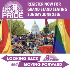 San Francisco Pride parade event poster.