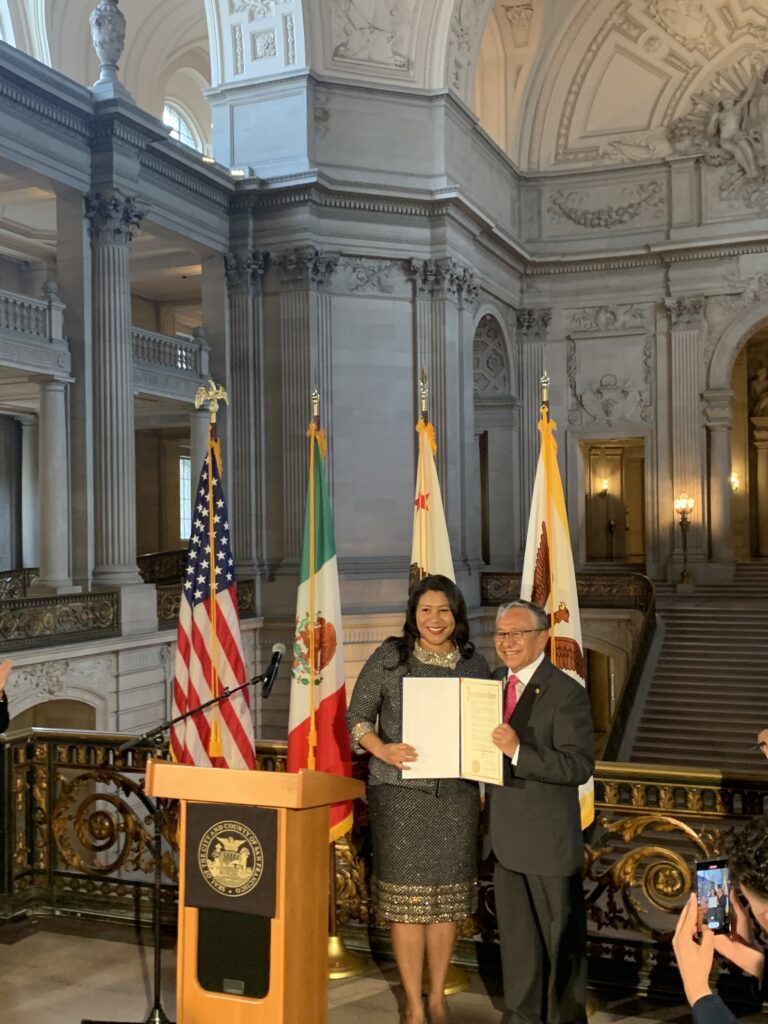 Mayor London Breed at San Francisco City Hall for El Grito de Independencia 2023