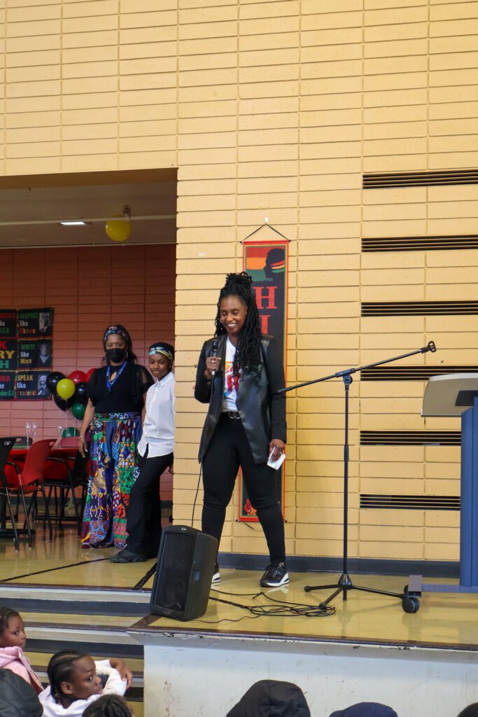 Comcast California team volunteers at a Black History Month event for the San Francisco Boys & Girls Club