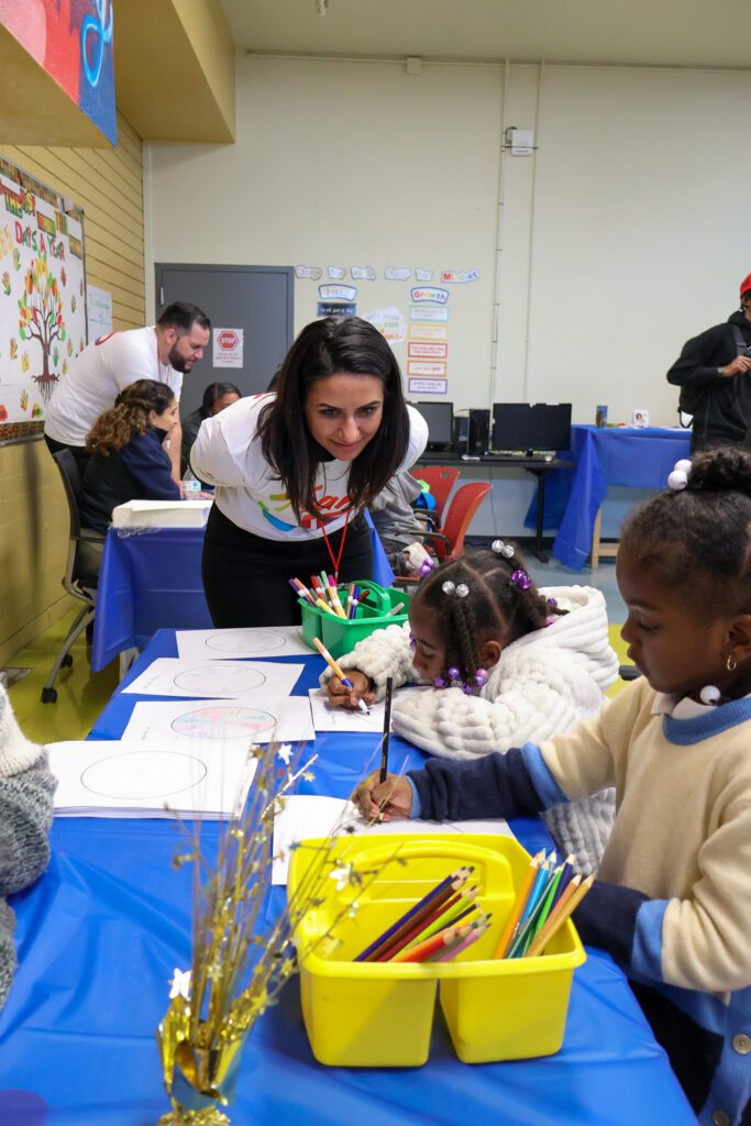 Comcast California team volunteers at a Black History Month event for the San Francisco Boys & Girls Club