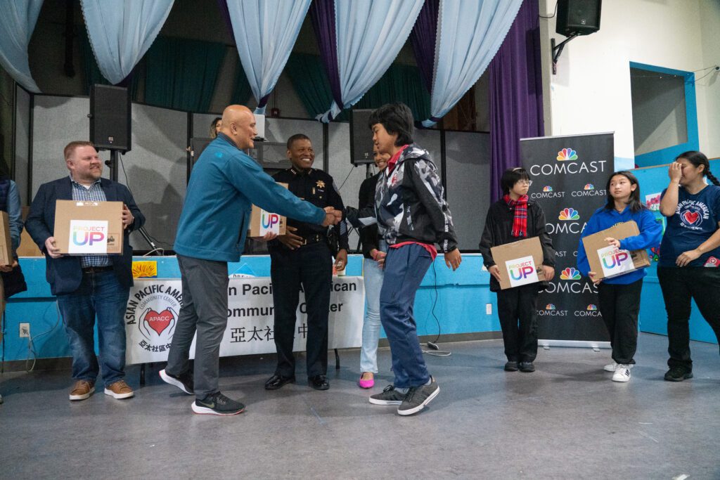 Comcast California team hosts the Asian Pacific American Cultural Fair at the Asian Pacific American Community Center on Saturday, May 18, 2024, in San Francisco, California. (Don Feria/Comcast)