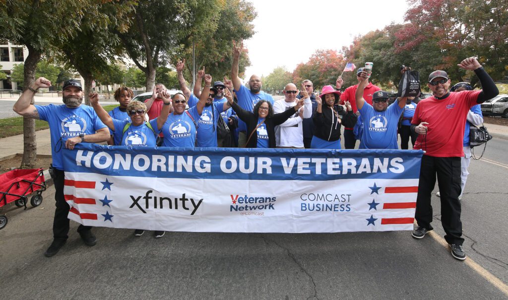 Comcast Celebrates Military Veterans at the 105th Central Valley Veterans Day Parade