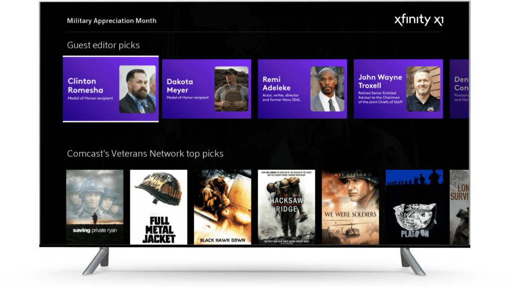 Military Appreciation Month on Xfinity