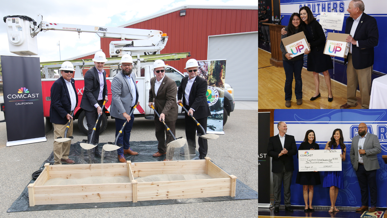 Comcast breaks ground in Riverdale and celebrates one year servicing Caruthers