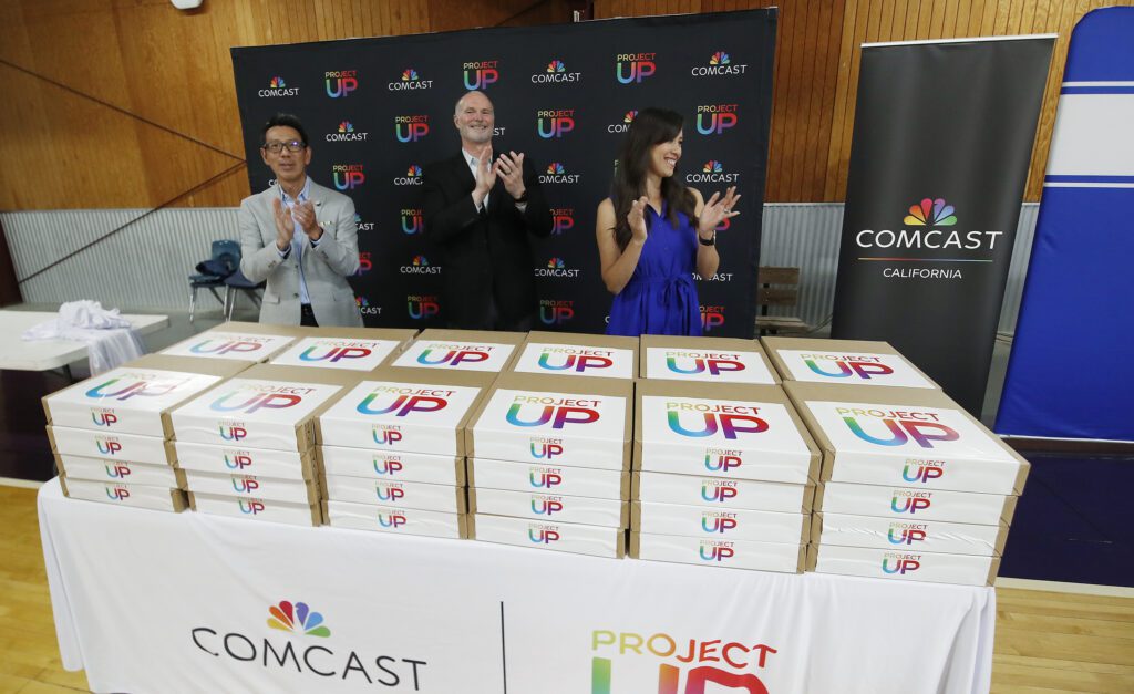 Comcast celebrates one year of servicing the town of Caruthers and breaks ground in the rural area of Riverdale, Calif.