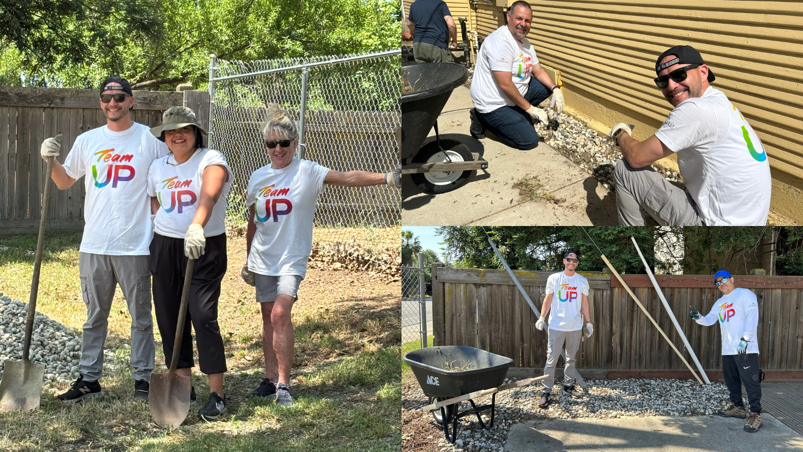 Comcast employees volunteer at the Veterans Community Center in Citrus Heights, Calif. for Big Day of Service