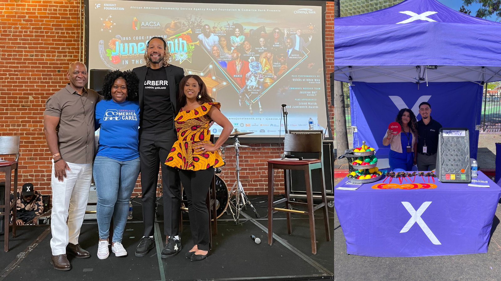 Comcast Celebrates Juneteenth with the Bay Area at AACSA's Juneteenth in the Streets Festival in San Jose, California