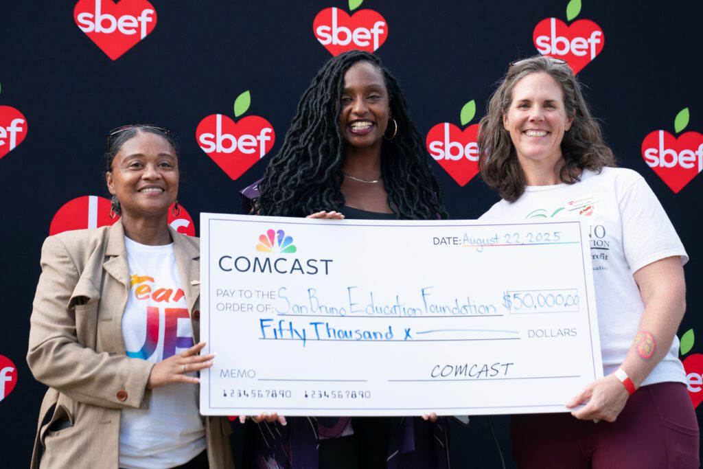 Comcast Donates $50,000 to San Bruno Education Foundation (SBEF)