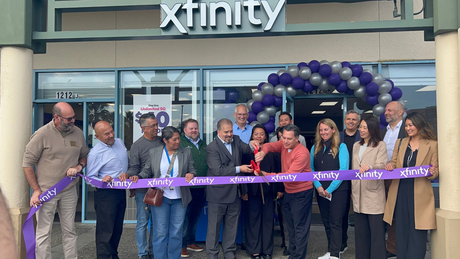 Ribbon cutting for new Xfinity store in San Bruno, California
