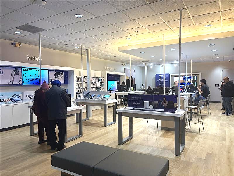 Internal view of the Fresno Xfinity Store.